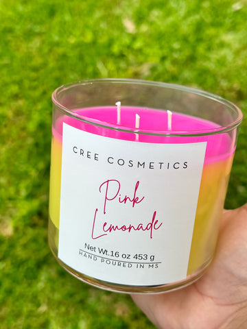 Pink Lemonade 3 Wick Candle