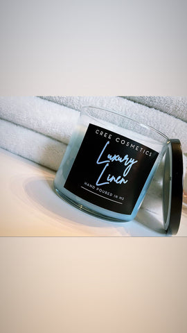 Luxury Linen 3 Wick Candle